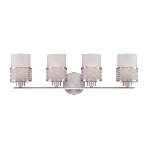 Nuvo Lighting Modern Bathroom Light in Brushed Nickel by Nuvo Lighting 60/4684