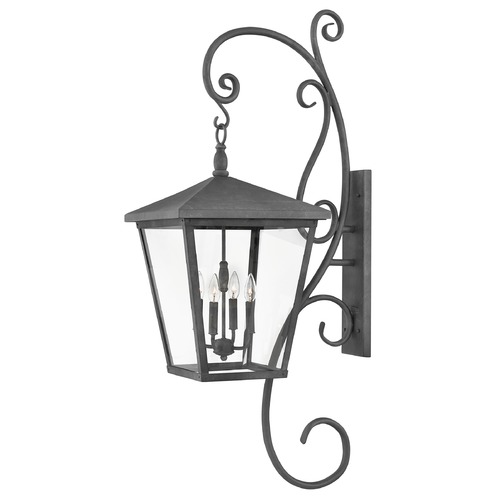 Hinkley Trellis 4-Light 52-Inch Aged Zinc Outdoor Wall Light by Hinkley Lighting 1439DZ