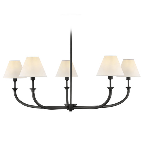Hinkley Greta Blackened Brass LED Chandelier by Hinkley Lighting 45165BLB