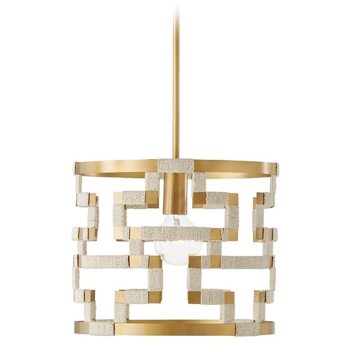 Capital Lighting Hala 13.50-Inch Pendant in Patinaed Brass by HomePlace by Capital Lighting 341011NL