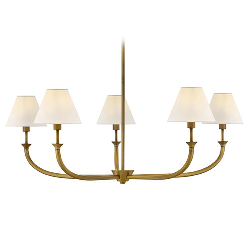 Hinkley Greta Heritage Brass LED Chandelier by Hinkley Lighting 45165HB