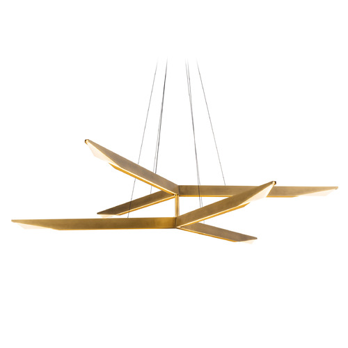 Kuzco Lighting Kuzco Lighting Tachi Vintage Brass LED Chandelier CH64242-VB-UNV-010