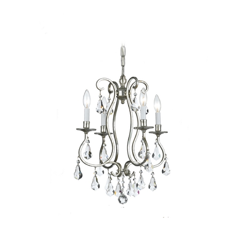 Crystorama Lighting Ashton Crystal Chandelier in Old Silver by Crystorama Lighting 5014-OS-CL-MWP