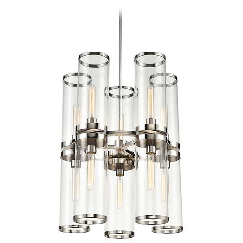 Alora Lighting Revolve II Polished Nickel Chandelier by Alora Lighting CH311655PNCG