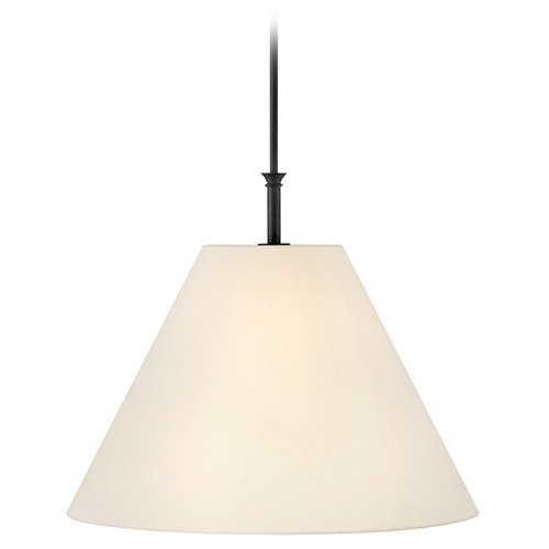 Hinkley Greta Blackened Brass LED Pendant Light with Empire Shade by Hinkley Lighting 45167BLB