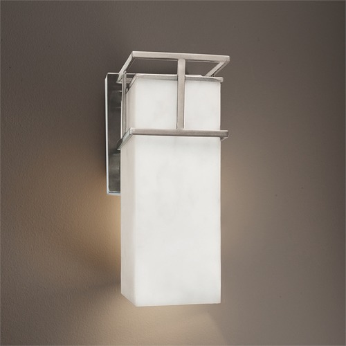 Justice Design Group Clouds Brushed Nickel LED Outdoor Wall Light by Justice Design Group CLD-8644W-NCKL