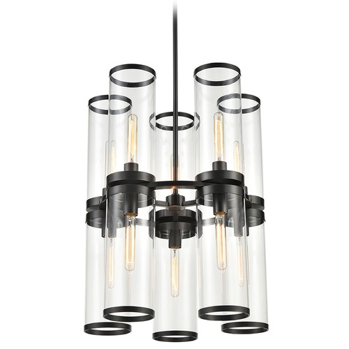 Alora Lighting Revolve II Urban Bronze Chandelier by Alora Lighting CH311655UBCG