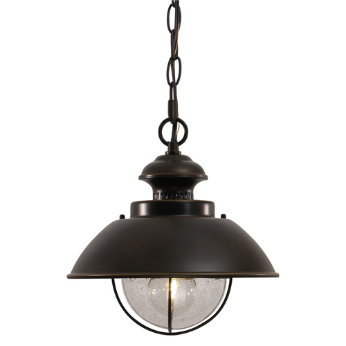 Vaxcel Lighting Harwich 10-Inch Outdoor Pendant in Burnished Bronze by Vaxcel Lighting OD21506BBZ