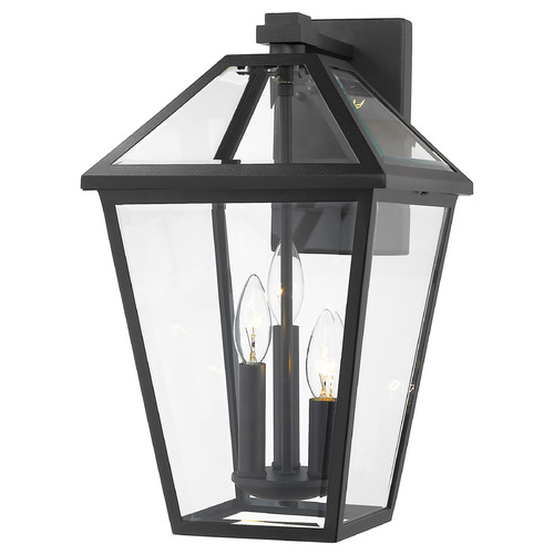 Z-Lite Talbot Black Outdoor Wall Light by Z-Lite 579XL-BK
