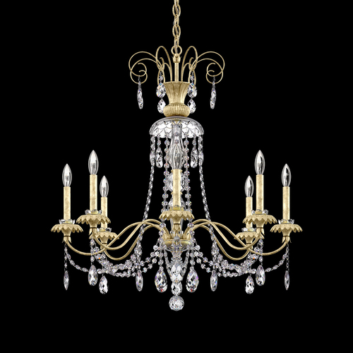 Schonbek Lighting Helenia Heirloom Silver Crystal Chandelier by Schonbek Lighting AT1008N-44H