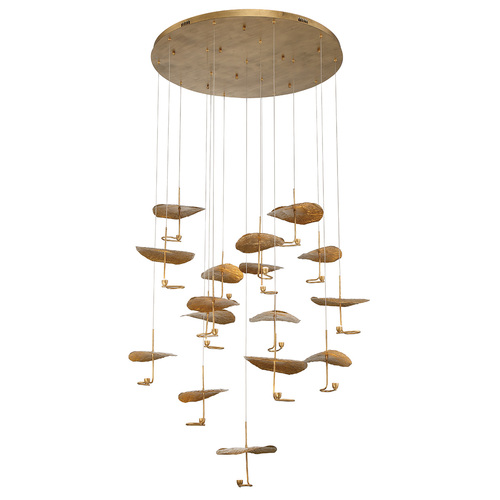 Eurofase Lighting Lagatto 16-Light LED Grand Chandelier in Bronze by Eurofase Lighting 41907-016