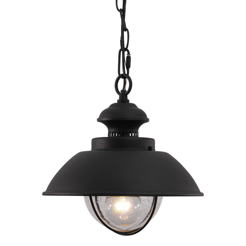 Vaxcel Lighting Harwich 10-Inch Outdoor Pendant in Textured Black by Vaxcel Lighting OD21506TB