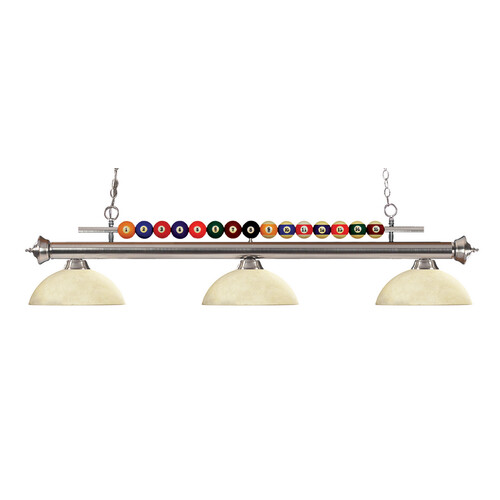 Z-Lite Shark Brushed Nickel Billiard Light by Z-Lite 170BN-DGM14