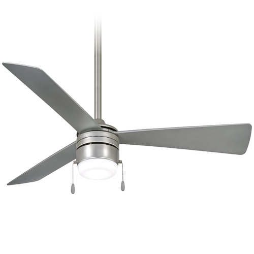 Minka Aire Vital 44-Inch LED Ceiling Fan in Brilliant Silver by Minka Aire F676L-BRS/SL