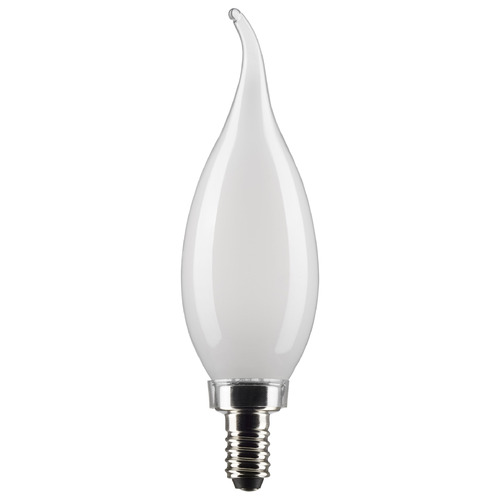 Satco Lighting 4W CA10 3000K Frosted LED Light Bulbs 2-Pack by Satco Lighting S21844