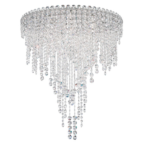 Schonbek Lighting Schonbek Worldwide Lighting Chantant Polished Stainless Steel Flushmount Light CH2402N-401R