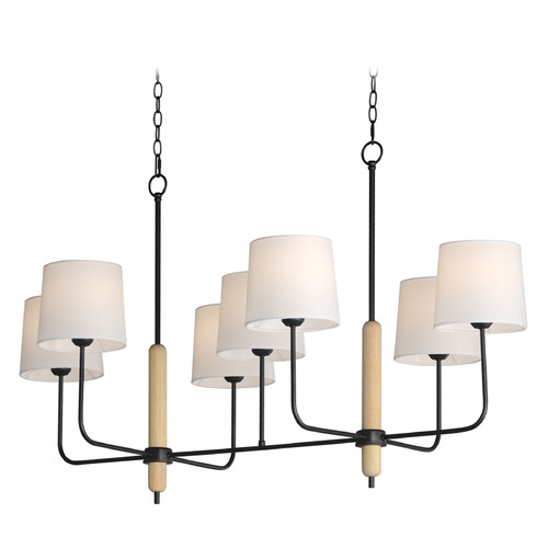 Maxim Lighting Bozeman Matte Black & Natural Wood Linear Light by Maxim Lighting 11867OFNWD