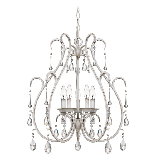 Quoizel Lighting Blanca Antique White 5-Light Chandelier by Quoizel Lighting BLC5005AWH