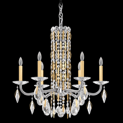 Schonbek Lighting Schonbek Worldwide Lighting Siena Heirloom Gold Crystal Chandelier RS83061N-22R
