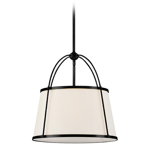 Hinkley Clarke Black LED Pendant Light with Empire Shade by Hinkley Lighting 4894BK