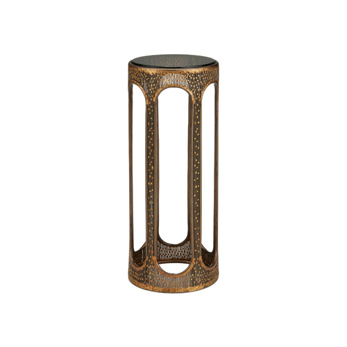 Currey and Company Lighting Capella Accent Table in Coffee Bronze & Smoke by Currey & Company 4000-0251