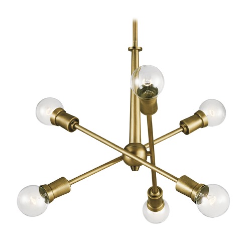 Kichler Lighting Armstrong Chandelier in Natural Brass by Kichler Lighting 43095NBR