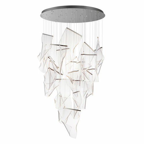 ET2 Lighting Rinkle 24-Light LED Pendant in Polished Chrome by ET2 Lighting E24880-133PC