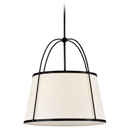 Hinkley Clarke Black LED Pendant Light with Empire Shade by Hinkley Lighting 4895BK