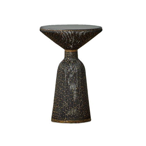 Currey and Company Lighting Canopus Accent Table in Iron & Bronze by Currey & Company 4000-0253