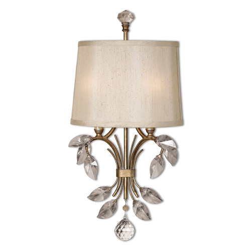 Uttermost Lighting Alenya Burnished Gold & Golden Teak Sconce by Uttermost Lighting 22487