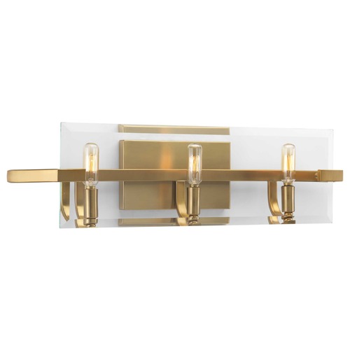 Progress Lighting Cahill Brushed Bronze 3-Light Bathroom Light by Progress Lighting P300110-109