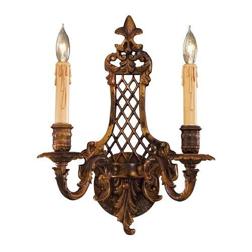Metropolitan Lighting Sconce Wall Light in Oxide Brass by Metropolitan Lighting N9813-2