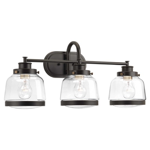 Progress Lighting Judson Antique Bronze 3-Light Bathroom Light by Progress Lighting P300082-020