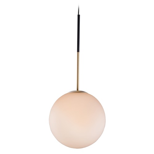 Maxim Lighting Vesper Satin Brass & Black Pendant by Maxim Lighting 26034SWSBRBK