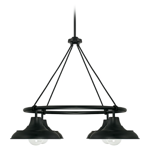 Capital Lighting Jones 32-Inch Matte Black Chandelier by HomePlace by Capital Lighting 442141MB