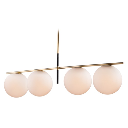 Maxim Lighting Vesper Satin Brass & Black Linear Light by Maxim Lighting 26036SWSBRBK