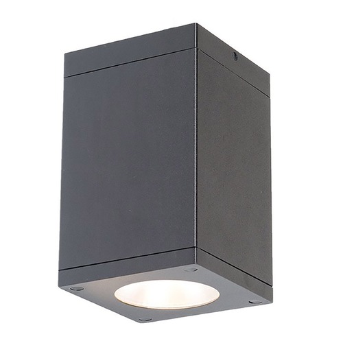 WAC Lighting Cube Arch Graphite LED Flush Mount by WAC Lighting DC-CD05-N840-GH