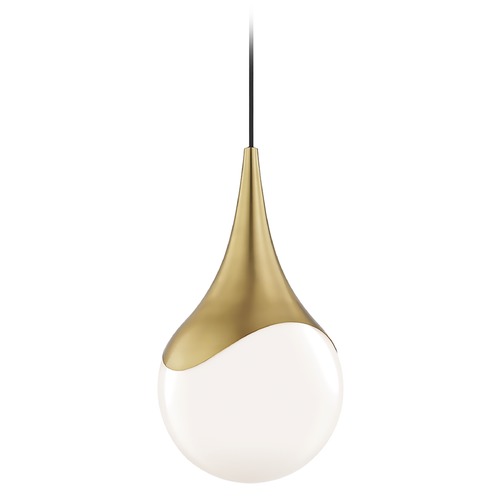 Mitzi by Hudson Valley Ariana Pendant in Aged Brass by Mitzi by Hudson Valley H375701L-AGB