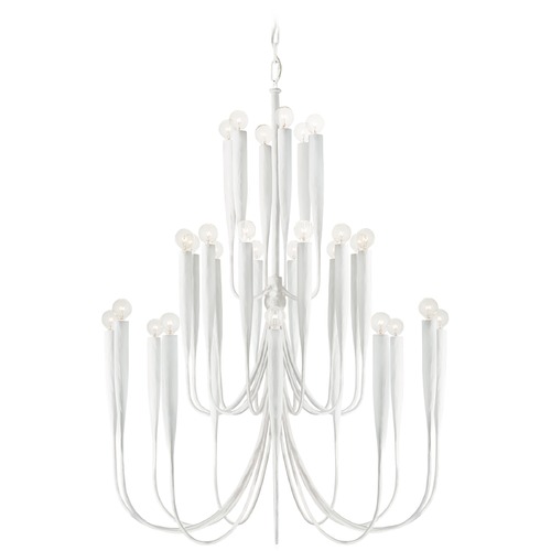 Visual Comfort Signature Collection Julie Neill Acadia Chandelier in Plaster White by Visual Comfort Signature JN5072PW