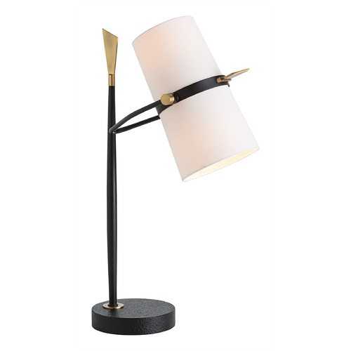 Arteriors Home Lighting Yasmin Desk Lamp in Antique Black Steel by Arteriors Home 49680