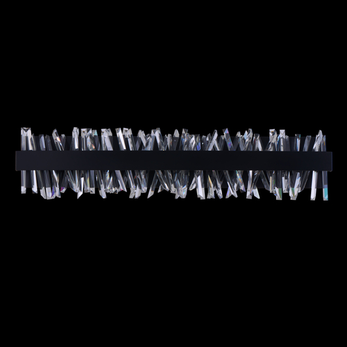 Allegri Lighting Glacier 32-Inch LED Bath Light in Matte Black by Allegri Crystal 030233-052
