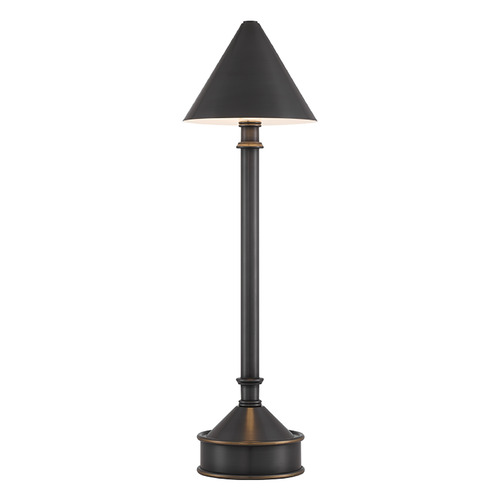 Currey and Company Lighting Currey and Company Traipse Oil Rubbed Bronze LED Table Lamp with Conical Shade 6700-0008