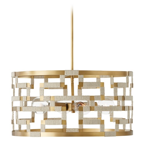 Capital Lighting Hala 21.50-Inch Pendant in Patinaed Brass by HomePlace by Capital Lighting 341041NL
