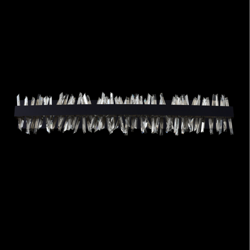 Allegri Lighting Glacier 38-Inch LED Bath Light in Matte Black by Allegri Crystal 030234-052