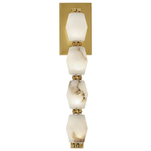 Visual Comfort Modern Collection Visual Comfort Modern Collection Sean Lavin Collier Hand Rubbed Antique Brass LED Sconce SLWS54627ALBHAB