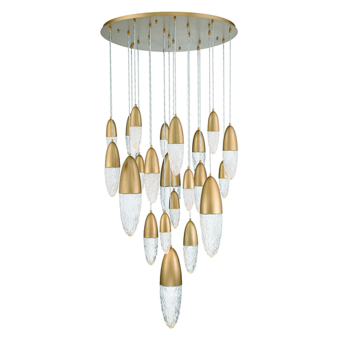 Eurofase Lighting Ecrou 22-Light Grand Chandelier in Satin Gold by Eurofase Lighting 43860-036