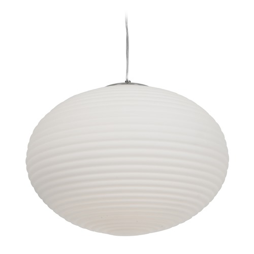 Access Lighting Callisto Brushed Steel LED Pendant by Access Lighting 50181LEDDLP-BS/OPL