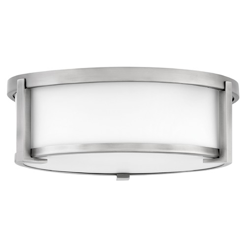 Hinkley Lowell 2-Light Antique Nickel Flush Mount by Hinkley Lighting 3241AN