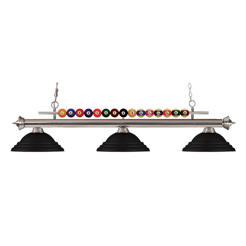 Z-Lite Shark Brushed Nickel Billiard Light by Z-Lite 170BN-SMB