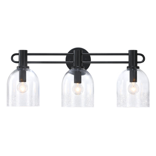 Designers Fountain Lighting Designers Fountain Astra Matte Black Bathroom Light D343C-3B-MB